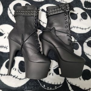 High Heel Faux leather boots